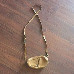 Small genuine leather crossbody